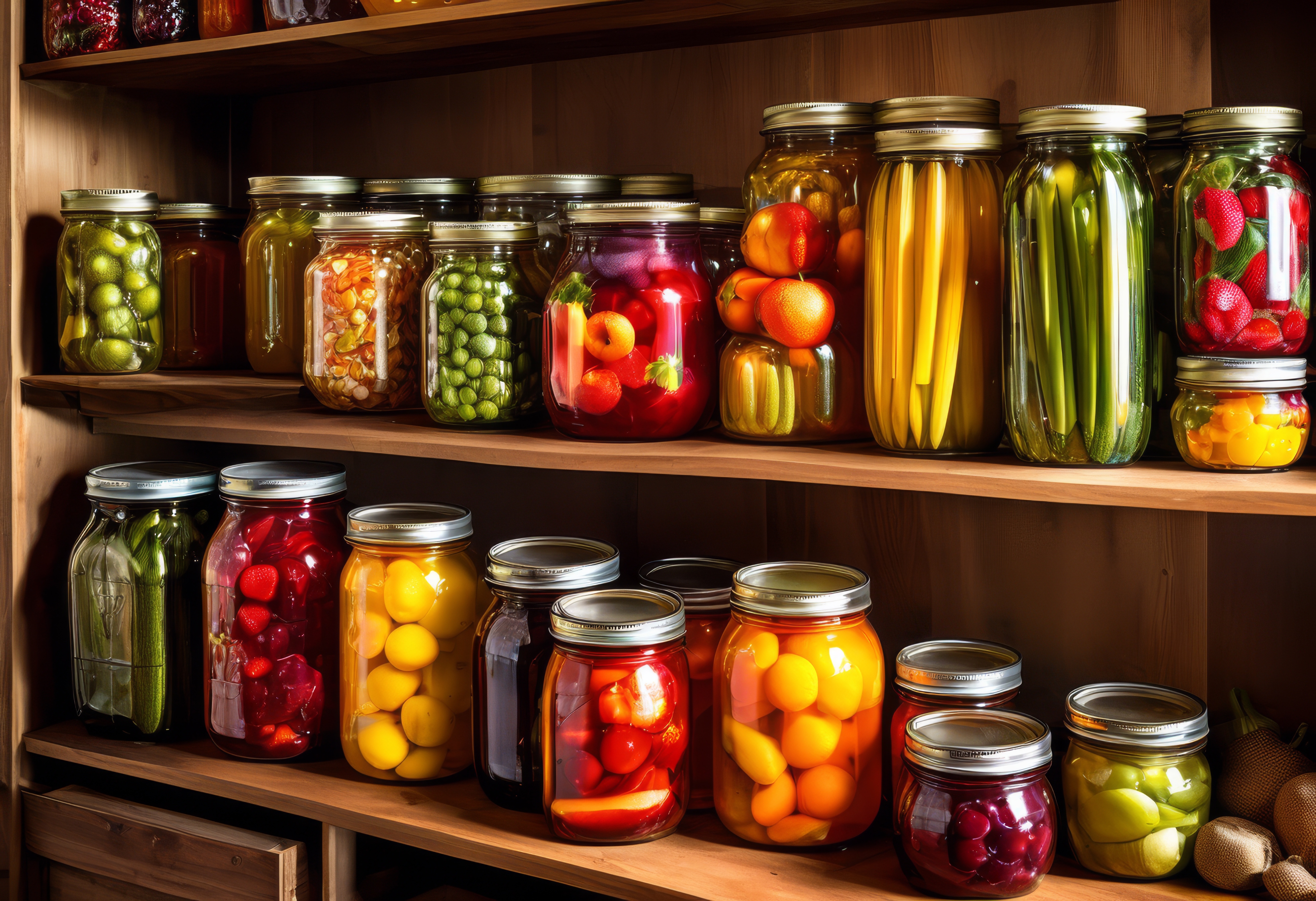 Home canned vegetables